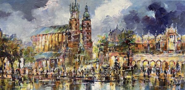 Nocturne for a Living City - a painting by Danuta Frydrych