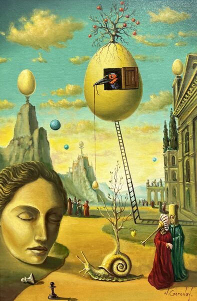 Quiet Town - a painting by Nikolay Gorovoy