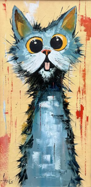 Eyes of the Unruly Muse - a painting by Alfred Anioł