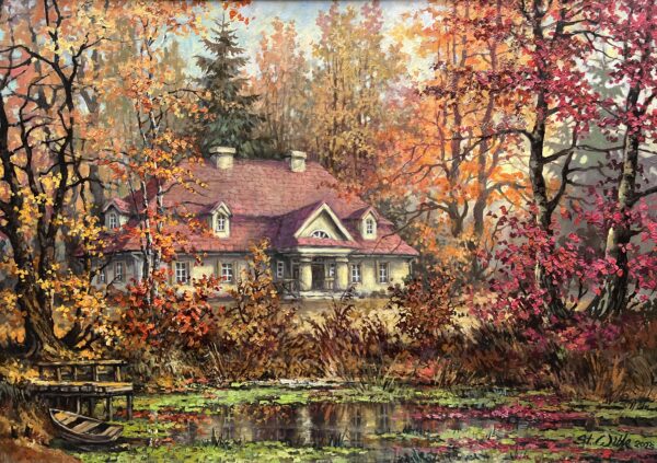 Embers of the Quiet Hour - a painting by Stanisław Wilk