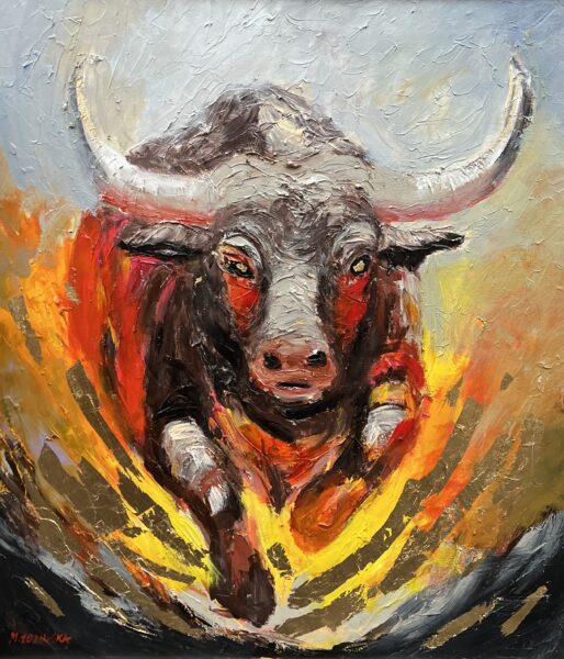 Ember Charge - a painting by Marlena Lozinska