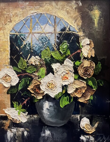 Beneath the Bloom’s Linger - a painting by Tadeusz Wojtkowski