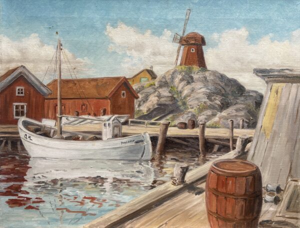 Harbor of Forgotten Breezes - a painting by European school (XX)