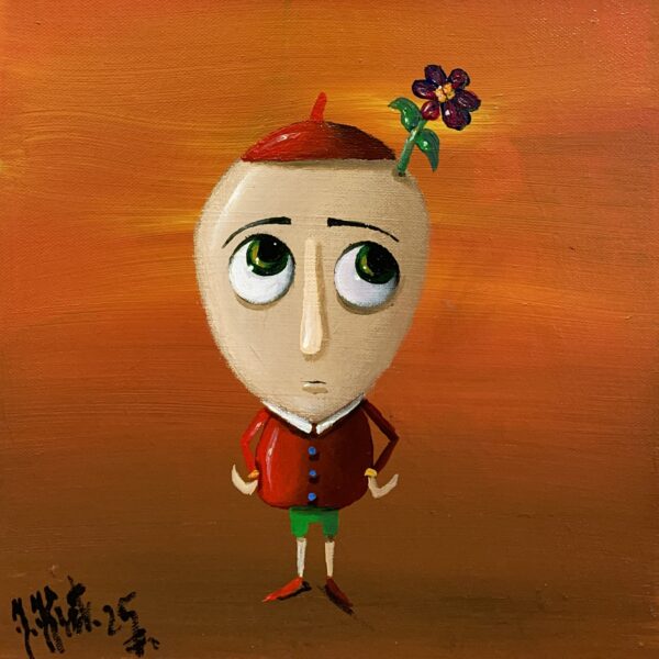 Bloom Where Logic Fades - a painting by Jarosław Kiełczyński