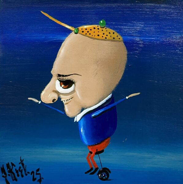 Carnival of the Unseen - a painting by Jarosław Kiełczyński