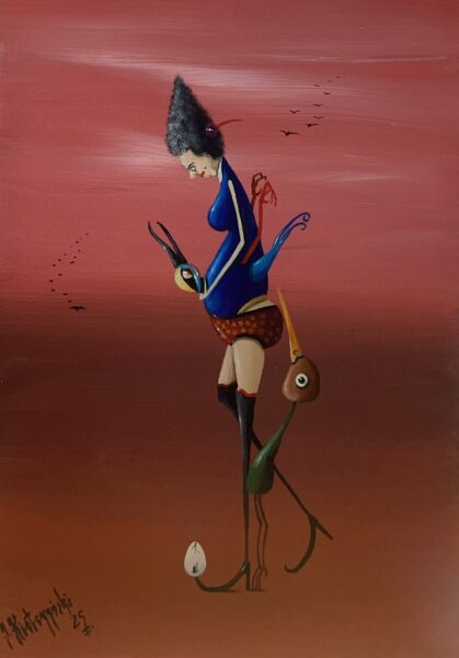 Strange Grace at Dusk - a painting by Jarosław Kiełczyński