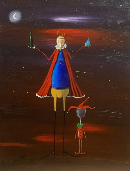 The Sovereign Balances the Absurd - a painting by Jarosław Kiełczyński