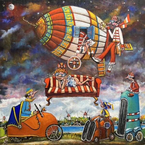 We love influencers - a painting by Artur Płachta