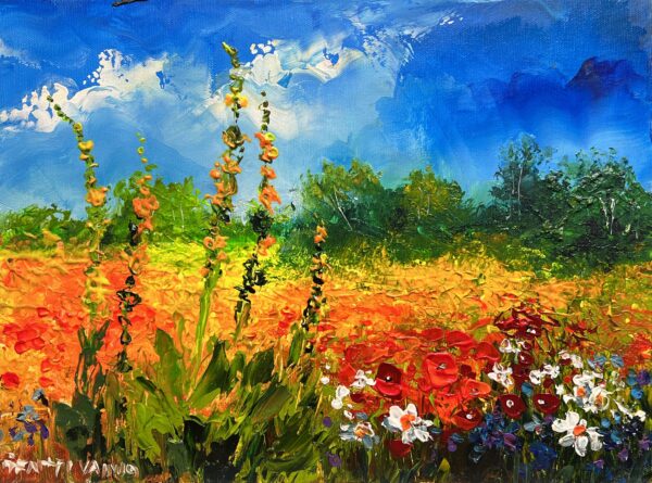 Symphony of the Blooming Hour - a painting by Pentti Vainio