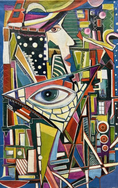 Eye in the Jazz Prism - a painting by European school (XX)