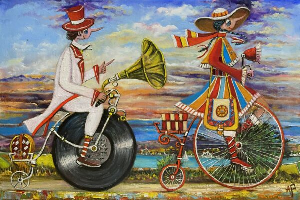 Honey, life is music - a painting by Artur Płachta