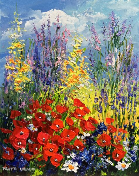 Symphony in Bloom - a painting by Pentti Vainio