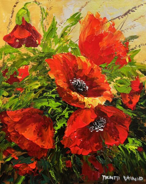 Embers in Bloom - a painting by Pentti Vainio