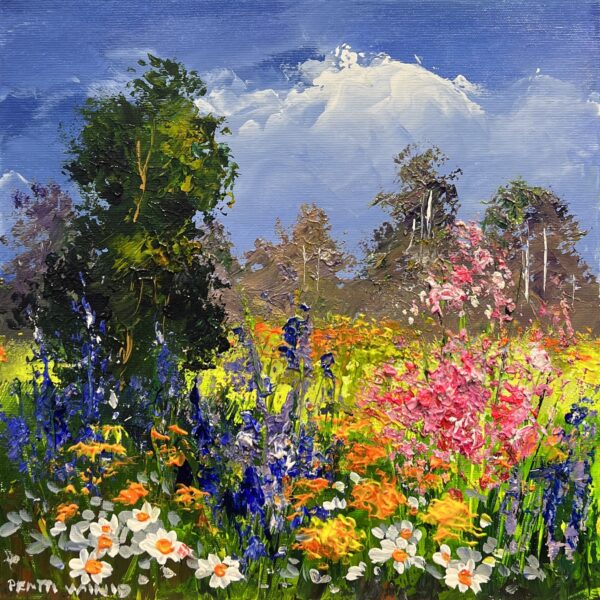 Dreamt in Blooming Color - a painting by Pentti Vainio