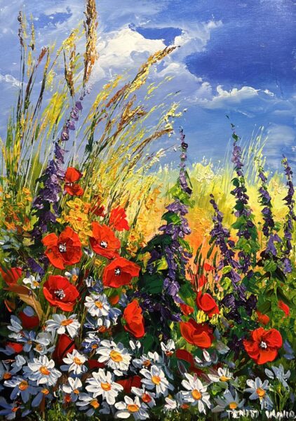 Echoes of a Summer Field - a painting by Pentti Vainio