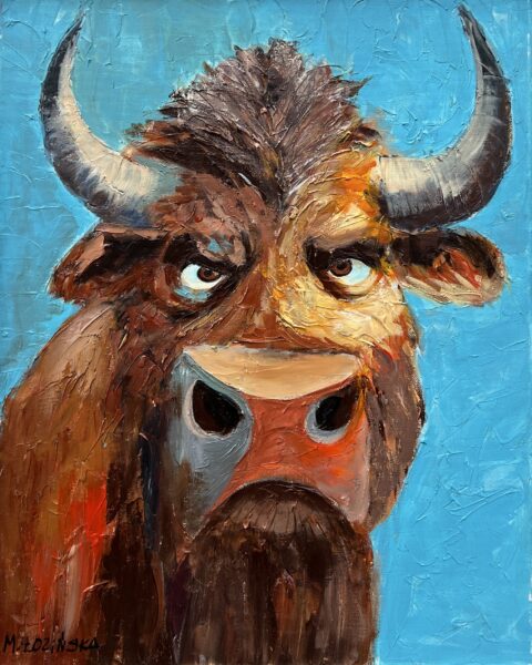 The Sky Knows His Name - a painting by Marlena Lozinska