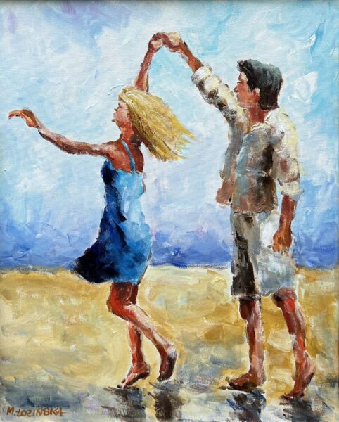 Echoes of the Golden Tide - a painting by Marlena Lozinska