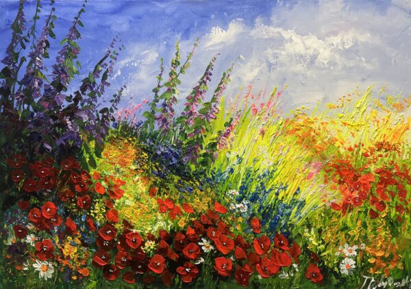 Riot in Bloom - a painting by Tadeusz Wojtkowski