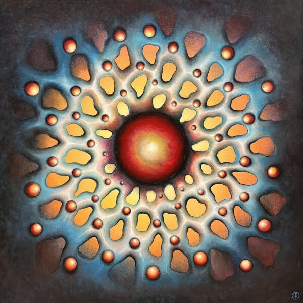 Orbits of the Eternal Flame - a painting by Robert Węglarz