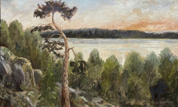 Elegy for the Last Light - a painting by European school (XX)