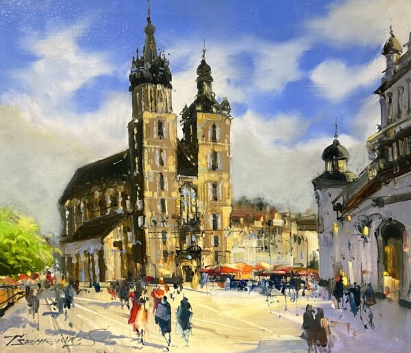 Echoes Beneath the Blue - a painting by Sergiy Tsemrouk