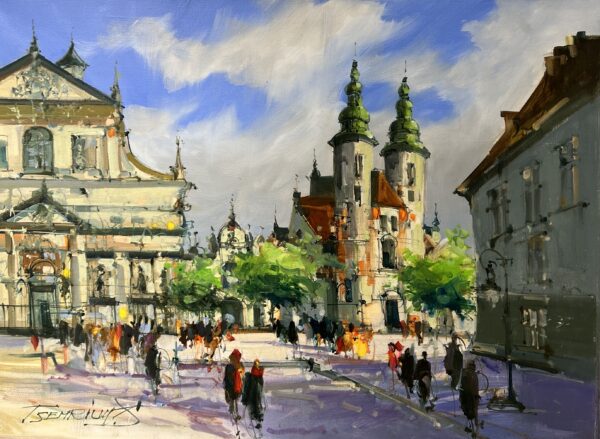 Boulevard of Light and Laughter - a painting by Sergiy Tsemrouk