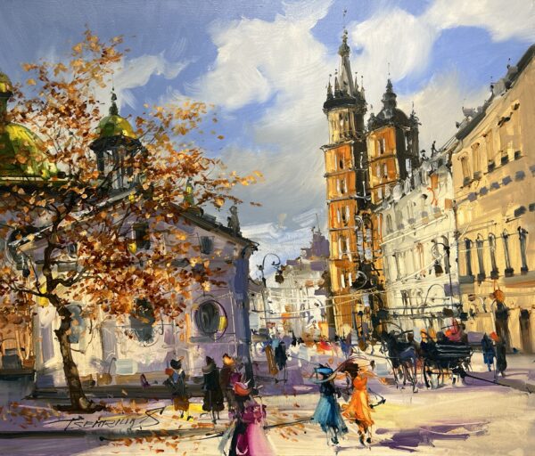 When the City Dances - a painting by Sergiy Tsemrouk