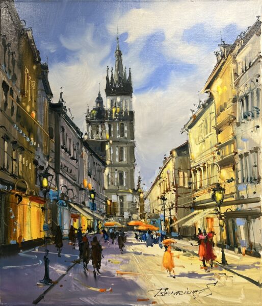 Gilded Echoes of the Avenue - a painting by Sergiy Tsemrouk