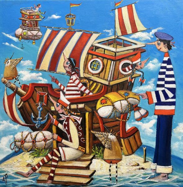 Well, we have guests - a painting by Artur Płachta