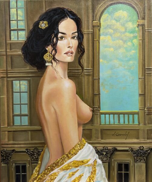 Gilded Stillness - a painting by Nikolay Gorovoy