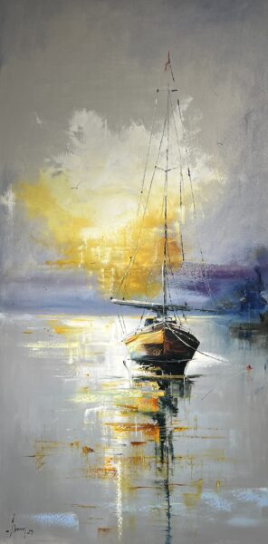 Painting - a painting by Alfred Anioł