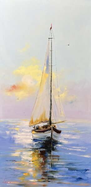 Painting - a painting by Alfred Anioł