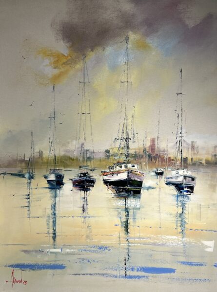 Painting - a painting by Alfred Anioł