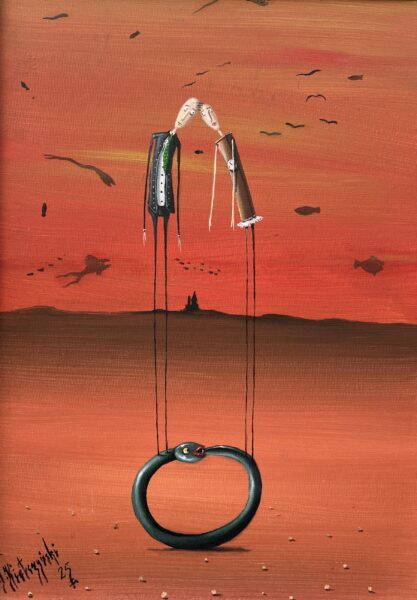 Painting - a painting by Jarosław Kiełczyński