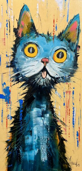 Cerulean Riddle - a painting by Alfred Anioł