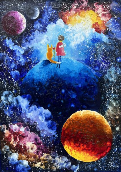 Starlit Reverie - a painting by Urszula Lemańska