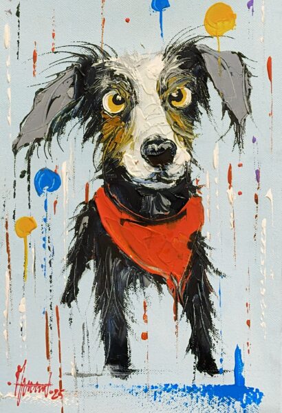 Dog - a painting by Alfred Anioł