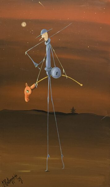 Don kichot - a painting by Jarosław Kiełczyński
