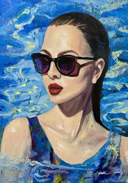 Podjazd - a painting by Anna Sobczak