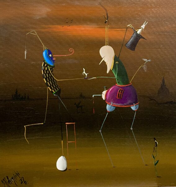 Painting - a painting by Jarosław Kiełczyński