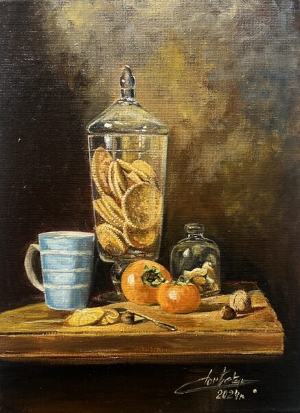 Ciastka w słoju - a painting by Zbigniew Cortez Zając