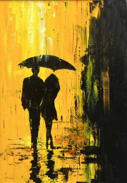 Painting - a painting by Alfred Anioł