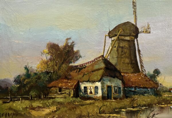 Echoes Beneath the Painted Sky - a painting by European school (XX)