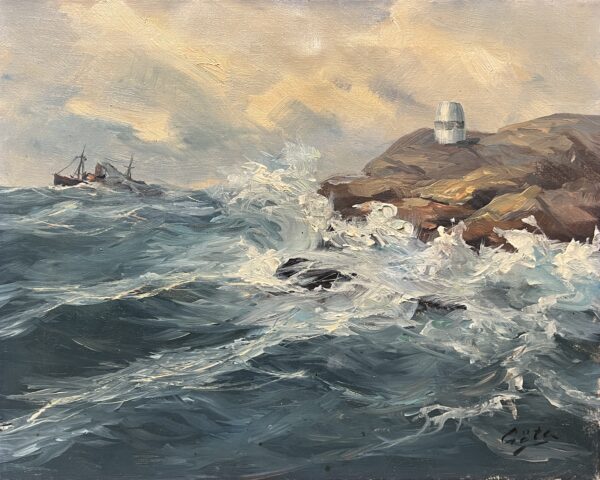 Sentinel in the Maelstrom - a painting by European school (XX)