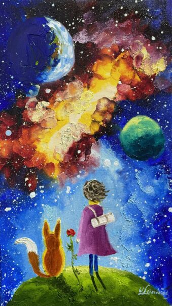 Mały książę - a painting by Urszula Lemańska
