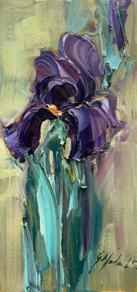 Twilight in Bloom - a painting by Grażyna Mucha