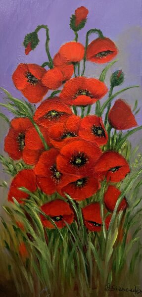 Flowers - a painting by Barbara Siewierska