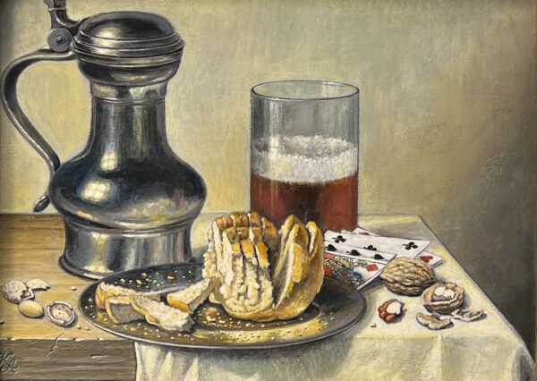 A Stillness Drenched in Citrus - a painting by Antoni Kosowski