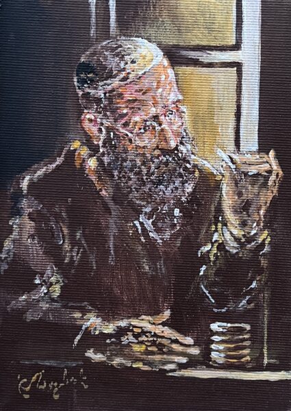 In the Quiet of Gold - a painting by Andrzej Dąbek