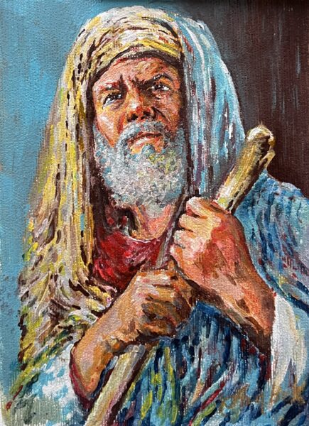 Echoes Beneath the Crown - a painting by Andrzej Dąbek